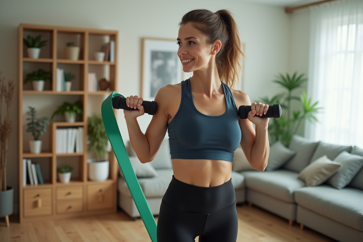 Tonification musculaire avec des bandes de résistance : efficacité et méthodes
