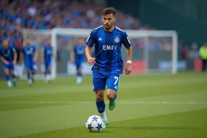 Joueur du FC Porto en plein entraînement sur le terrain, illustrant les performances sous-cotées selon les statistiques avancées